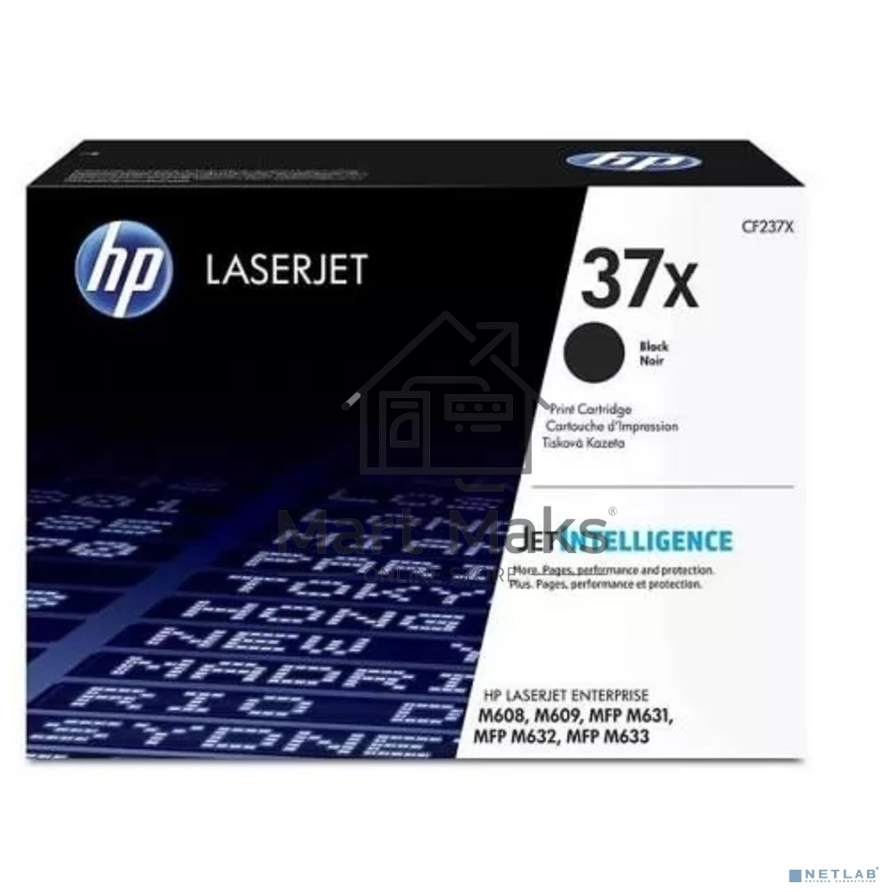 Картридж лазерный HP 37X High Yield Black для HP LaserJet (CF237X) 25000 стр