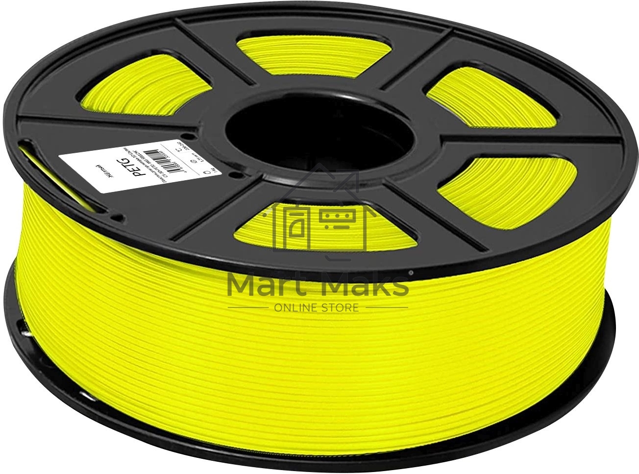 Пластик для принтера 3D Cactus CS-3D-PETG-1KG-YELLOW PETG d1.75мм 1кг 1цв.