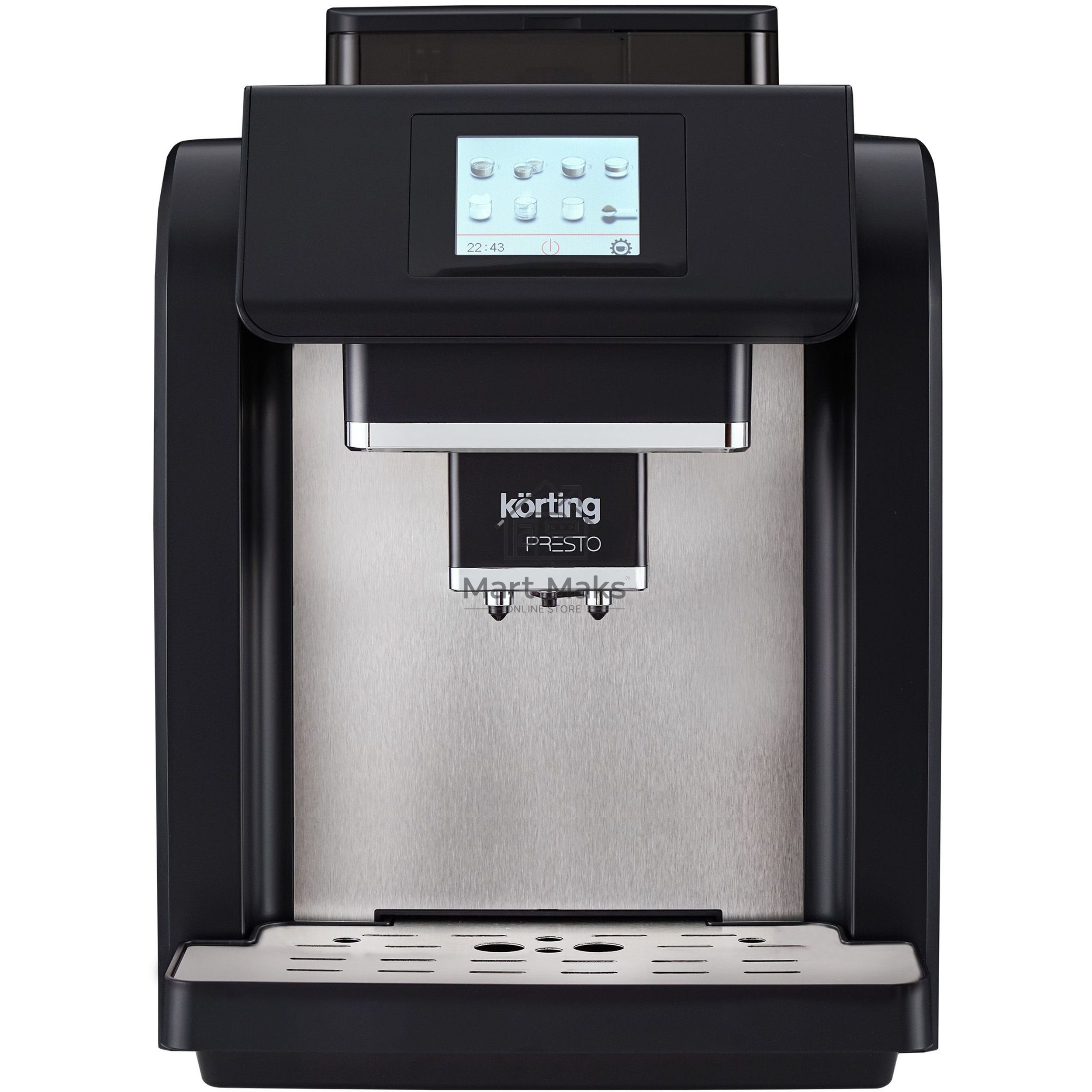 Кофемашина автоматическая Korting KACM 2009 PRESTO черный, зерновой/молотый, 2 л, 1400 Вт, 19 бар