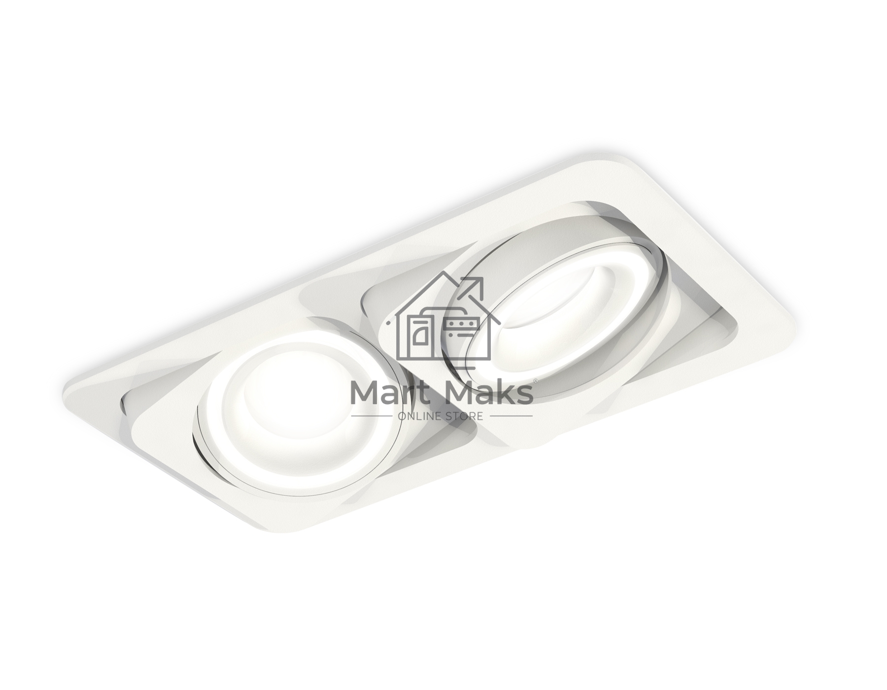 Комплект встраиваемого поворотного светильника Ambrella light XC7663080 SWH/FR белый песок/белый матовый MR16 GU5.3 (C7663, N7110)