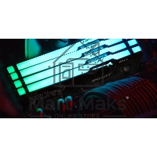 Оперативная память Kingston Fury Beast RGb, DDR5, 32Gb (2x16 Gb), 6000 MHz, CL30, радиатор, RGb, черный