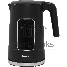 Чайник электрический Vitek VT-1162, 1.7л, 2200Вт, черный, корпус: металл/пластик