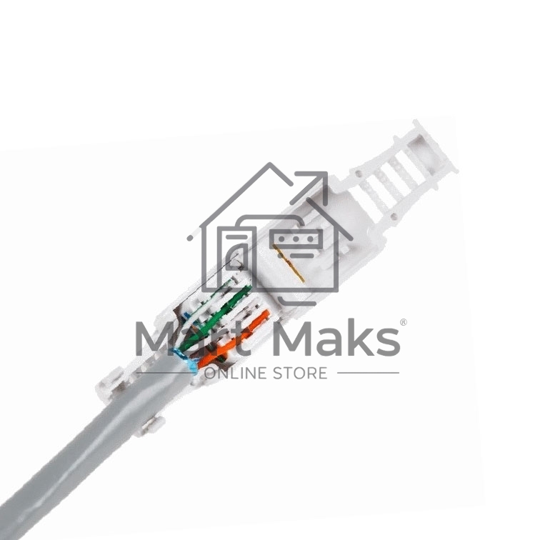 Штекер RJ-45 (8P8C) LK-8P8C быстрозажимной ручной кат. 5e и 6
