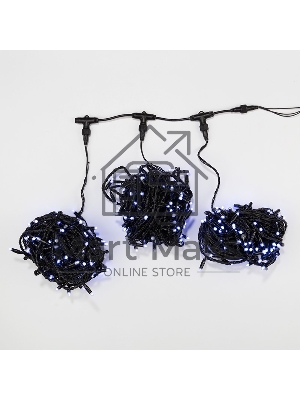 Гирлянда Neon-night LED ClipLight 24V, 3 нити по 10 метров, цвет диодов белый