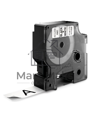 Расходные материалы Картридж с лентой 19 мм х 7м. , пластик , черный шрифт на белом фоне S0720830