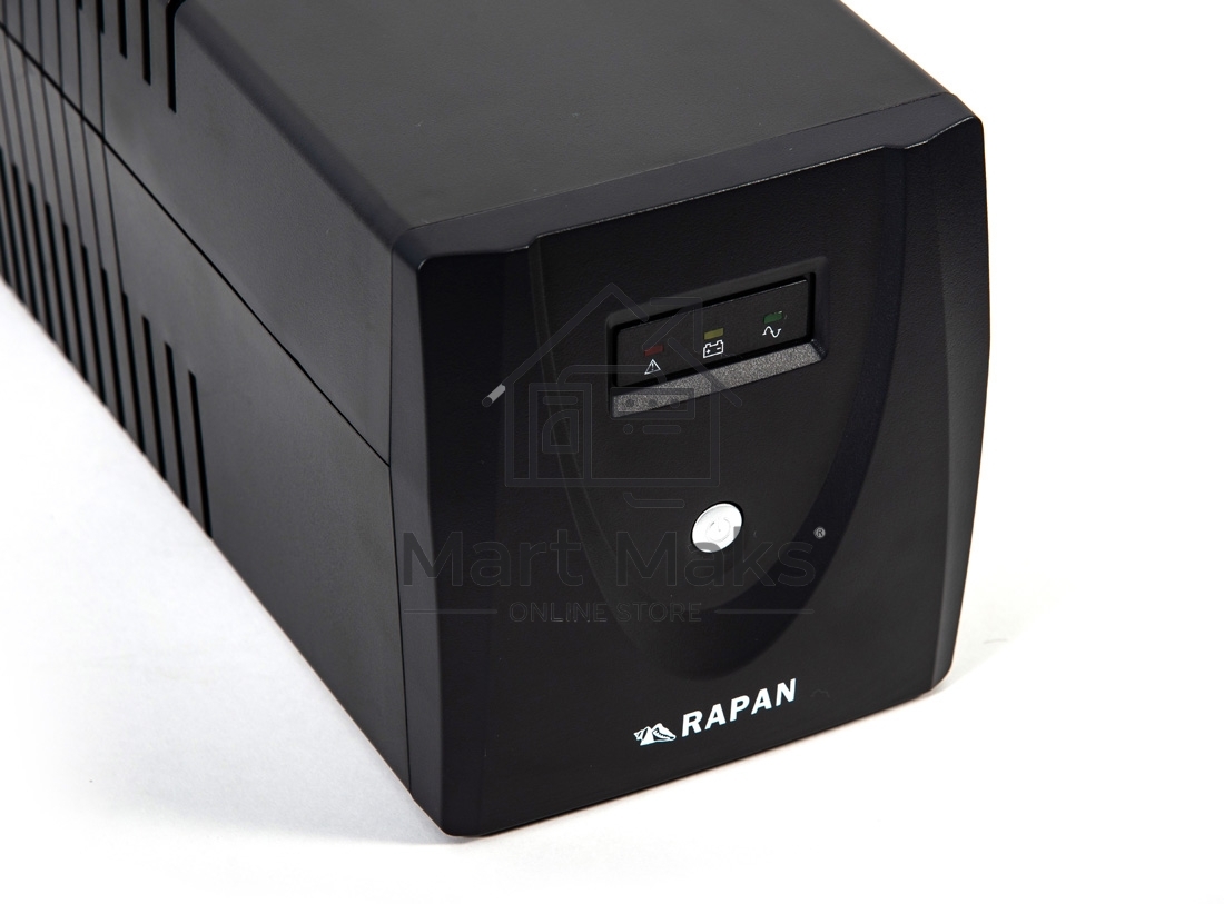 Источник питания RAPAN-UPS 1000 220В 1000ВА/600Вт меандр с АКБ 2х7Ач интерактивный RAPAN-UPS 1000 power supply 220V 1000VA / 600W meander with battery 2x7Ah interactive