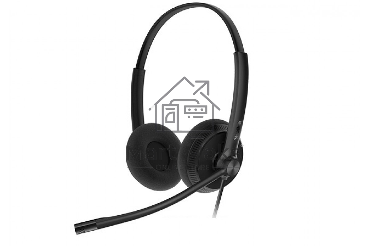 Гарнитура YEALINK YHS34 Dual Дуо, Проводная, HD звук, QD, RJ9, шт