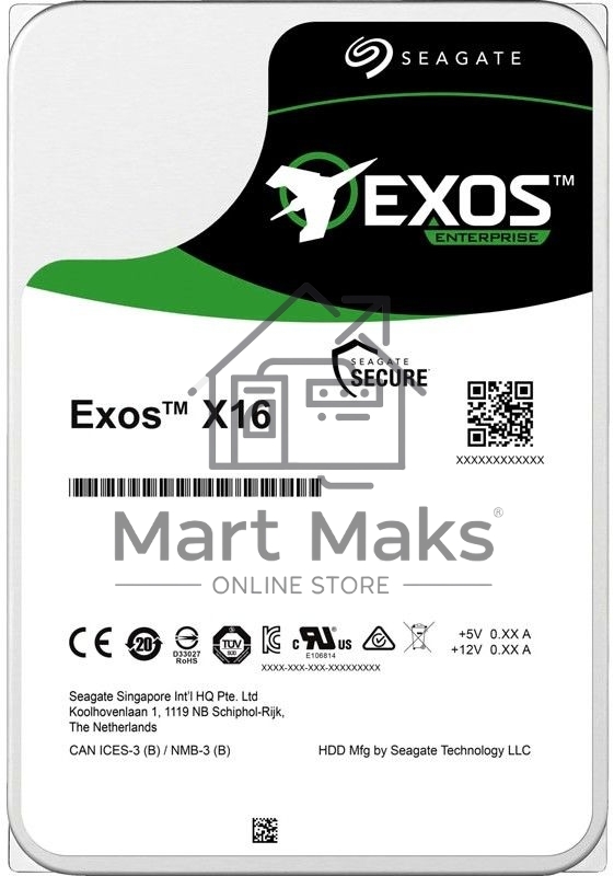 Жесткий диск Seagate Original SATA-III 18Tb ST18000NM000J Exos X18 512E (7200rpm) 256Mb 3.5