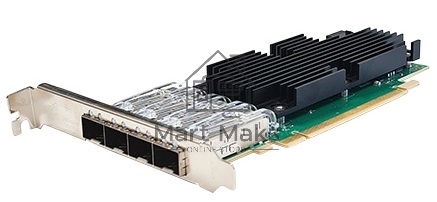 Сетевая карта Silicom 25Gb PE425G4i81L-XR Quad Port SFP28 25 Gigabit Ethernet PCI Express Server Adapter X16 Gen4, Low Profile, Based on Intel E810-CAM1, Support DAC cable