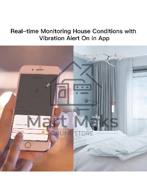 Датчик вибрации MOES Vibration Sensor ZSS-Z-VBR, Zigbee, AAA 2шт х 1.5 V