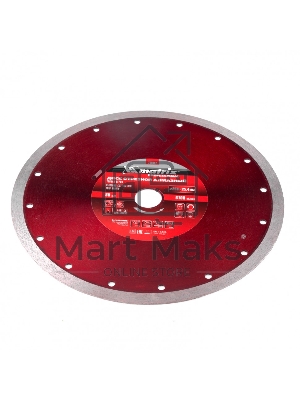 Диск алмазный сплошной Matrix, тонкий, 250 х 25,4 мм, мокрое резание