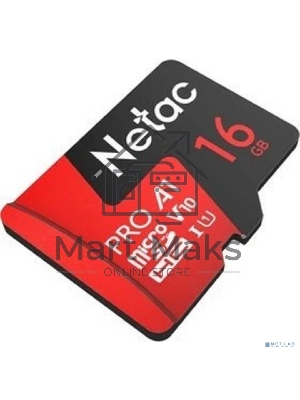 Флеш-накопитель NeTac Карта памяти Netac MicroSD card P500 Extreme Pro 16Gb, retail version w/SD adapter