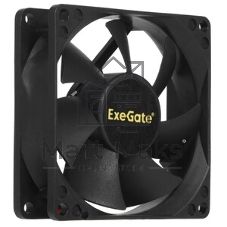 Вентилятор для корпуса ExeGate EX08025S3P-24 черный, 80 мм, 2850 об/мин, 28 дБ, 3 pin