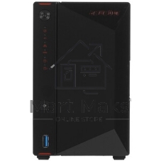 Сетевой накопитель ASUSTOR AS5402T 2-Bay NAS/Media player/Intel Celeron N5105 2.0GHz up to 2.9GHz, 4Gb SO-DIMM DDR4, noHDD(HDD,SSD),/2x 2,5Gb (LAN)/3xUSB3.2,HDMI; 90IX01R1-BW3S20