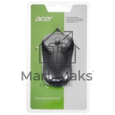 Мышь проводная Acer OMW140 черный, 1200 dpi, USB, кнопки - 3