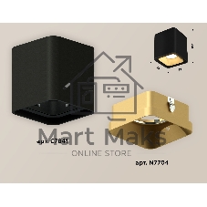 Светильник Ambrella Light XS7841004 SBK/SGD черный песок/золото песок MR16 GU5.3 (C7841, N7704)
