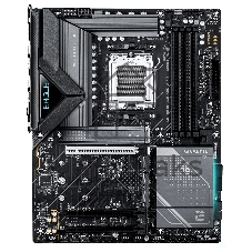 Материнская плата Gigabyte X870E EAGLE X3D WIFI7, AM5, AMD X870E, 4xDDR5, 4xSATA, 4xM.2, 1xPCIe 5.0 x16, 1xPCIe 4.0 x16, 1xPCIe 3.0 x16, 1xHDMI, 1x5Gb LAN, Wi-Fi 7, Bluetooth 5.4, 2xUSB-C 40Gbps (USB4), 1xUSB-C 10Gbps, 4xUSB-A 10Gbps, 4xUSB-A 5Gbps, 3x3.5 мм + S/PDIF оптический, 7.1, чёрный, с подсветкой, ATX