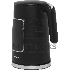 Чайник электрический Vitek VT-1162, 1.7л, 2200Вт, черный, корпус: металл/пластик