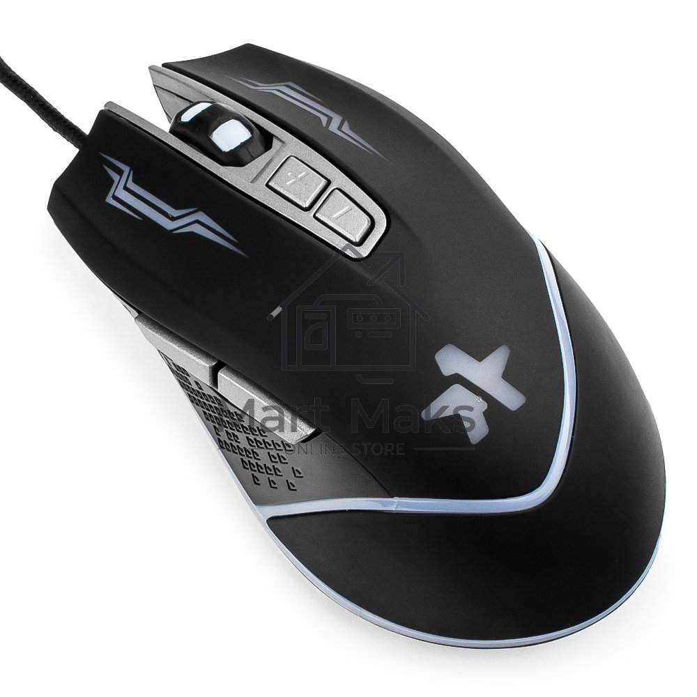 Мышь проводная Гарнизон GM-730G черный, 3200 dpi, USB, кнопки - 7