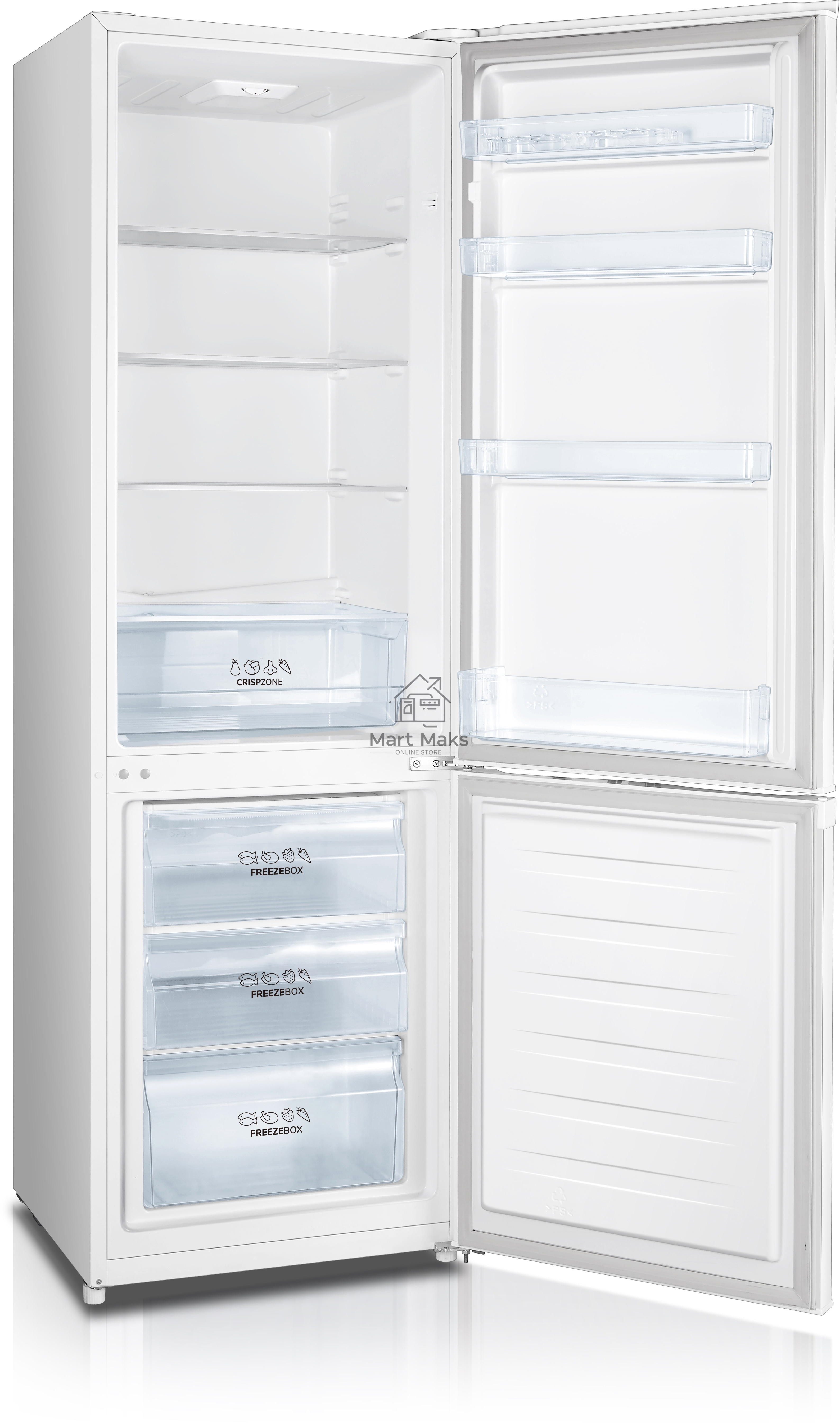Холодильник Gorenje RK4181PW4 белый двухкамерный 198/66л морозилка снизу, капельная система