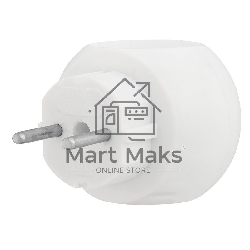 Набор тройников электрических Rexant Шар, 6 А, белый (2 шт./уп.)