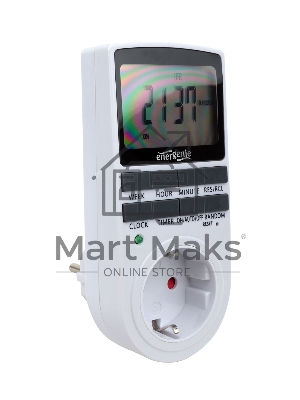 Таймер электрический Energenie EG-SST-01, LCD-дисплей 2,3″, белый