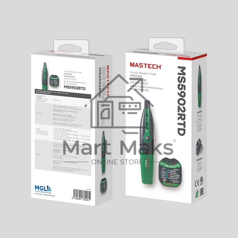 Тестер розеток, детектор автоматов MS5902RTD MASTECH