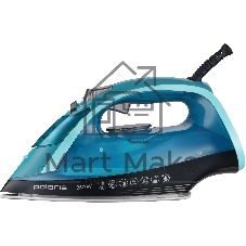 Утюг Polaris PIR2668AK бирюзовый/черный, 2600 Вт, 50 г/мин, 190 г/мин, 350 мл