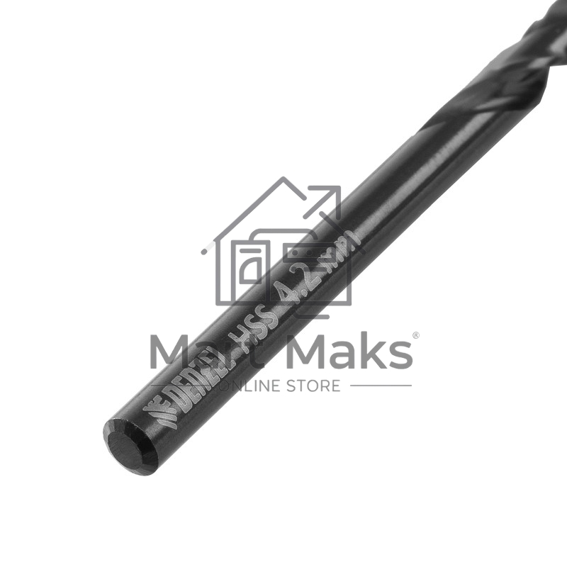 Сверло по металлу, 4,2 мм, HSS-Tin, Golden Tip, 10 шт. Denzel