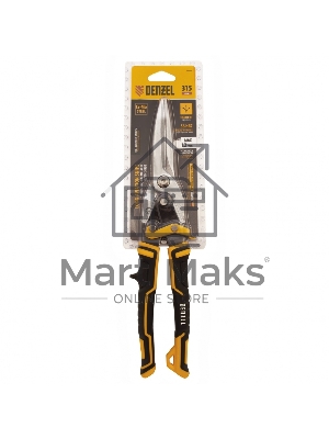 Ножницы по металлу,315мм, прямой проходной рез,сталь-CrMo, трехкомп.рук-ки Denzel