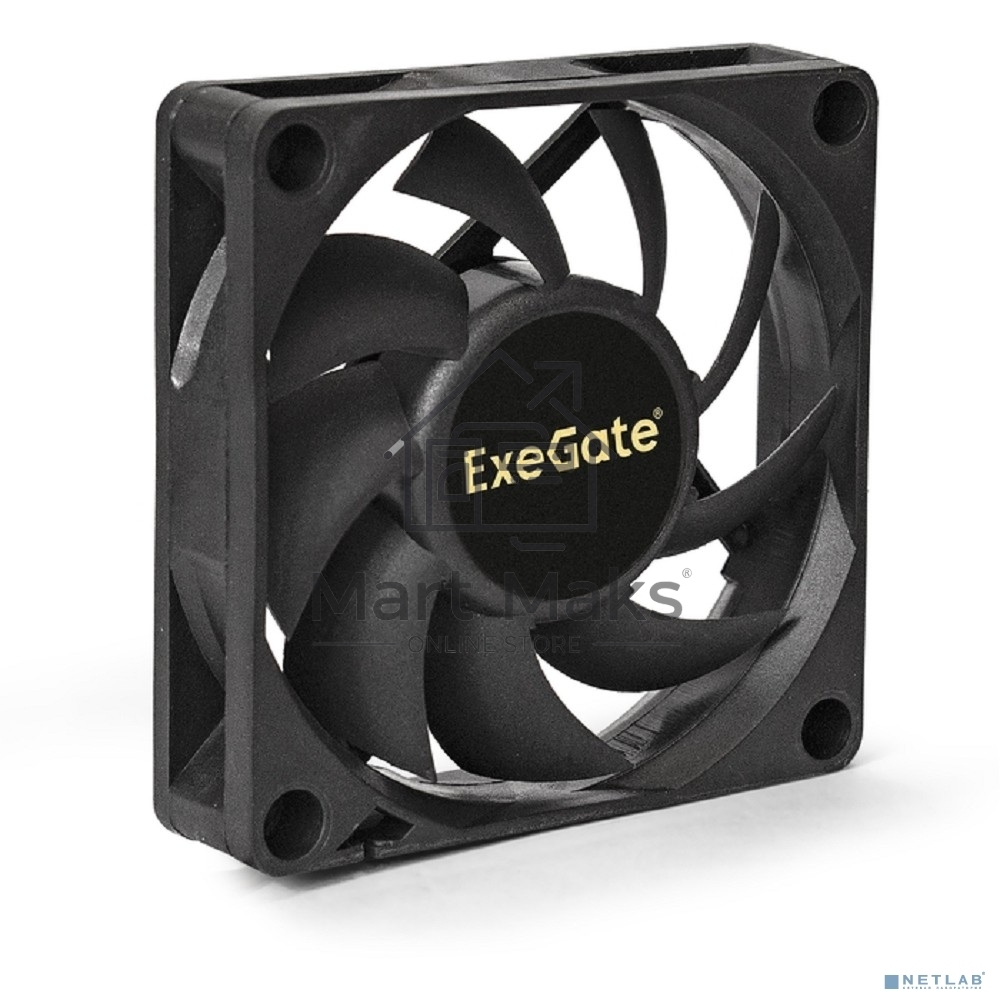 Вентилятор для корпуса ExeGate EX07015H3PM черный, 70 мм, 3000 об/мин, 26 дБ, 3 pin
