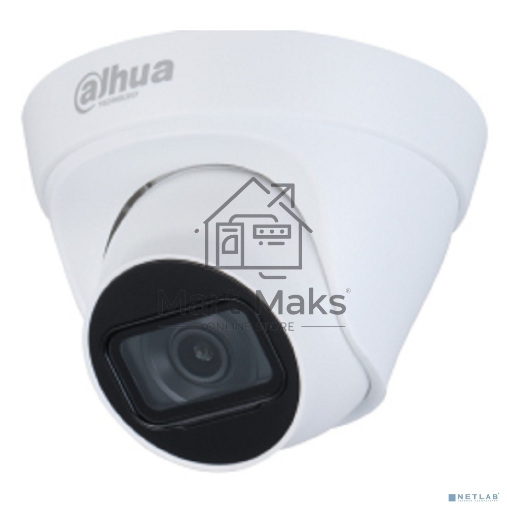 Камера видеонаблюдения IP Dahua DH-IPC-HDW1431T1P-0280B-S6 2.8-2.8мм цв. корп.:белый
