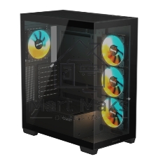 Компьютерный корпус Gigabyte Gb-C500P ST черный без БП ATX 3x120мм 6x140мм 2xUSB 3.0 1xUSB3.1 audio bott PSU