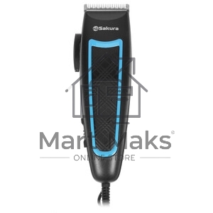 Машинка для стрижки Sakura SA-5119BL стальн.лезвия 4гребня сетев