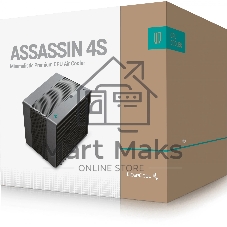Кулер для процессора DEEPCOOL Assassin 4S черный, 140 мм, алюминий/медь, 1800 об/мин, 29.3 дБ, 4 pin, 250 Вт, 164 мм