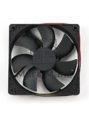 Вентилятор для корпуса Gembird FANCASE3 черный, 120 мм, 2000 об/мин, 38 дБ, 3 pin