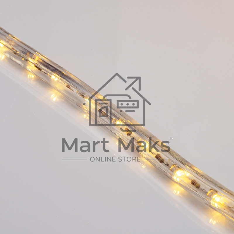 Дюралайт LED, постоянное свечение (2W) - ТЕПЛЫЙ БЕЛЫЙ, 36 LED/м, бухта 100м