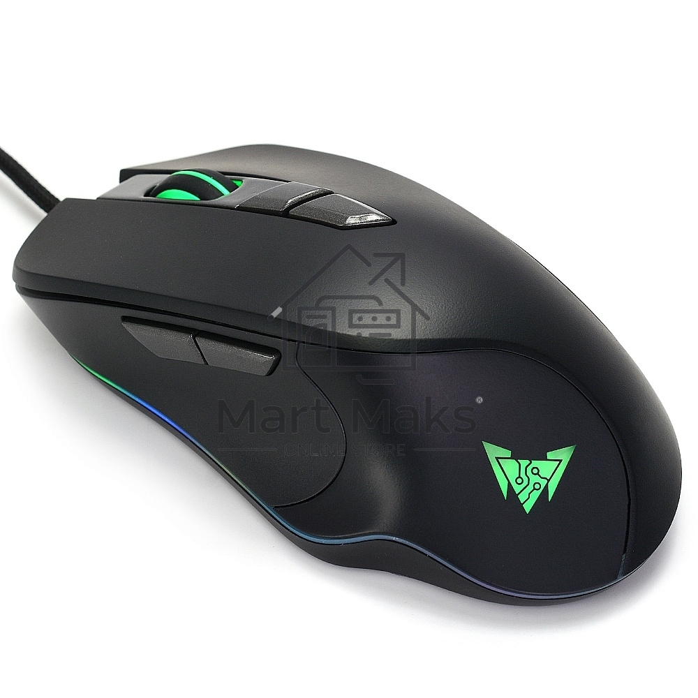 Мышь проводная Crown CMGM-903 черный, 7000 dpi, USB, кнопки - 7