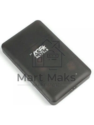 Внешний корпус для HDD/SSD AgeStar 3UBCP3 SATA пластик черный 2.5