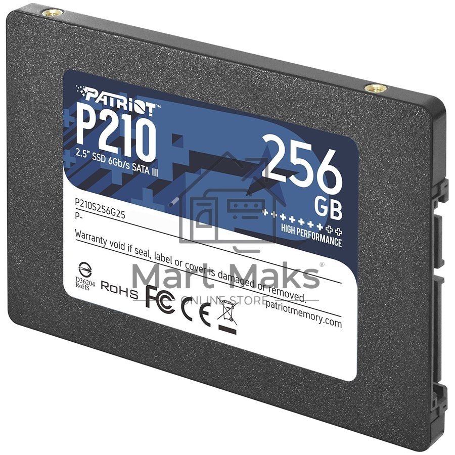 Накопитель SSD Patriot P210, 256GB, SATA III, 2.5