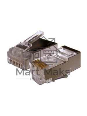 Коннектор Lanmaster RJ45 STP 8P8C, универсальный, cat.6, 100 шт.