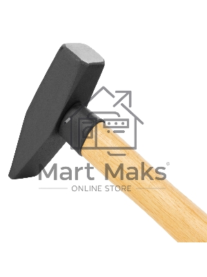 Молоток слесарный Matrix, 800 г, квадратный боек, деревянная рукоятка