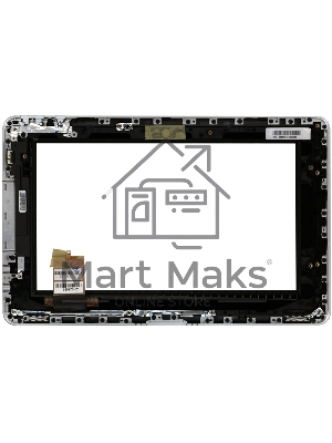 Сенсорное стекло (тачскрин) для Toshiba Folio 100, черное с рамкой