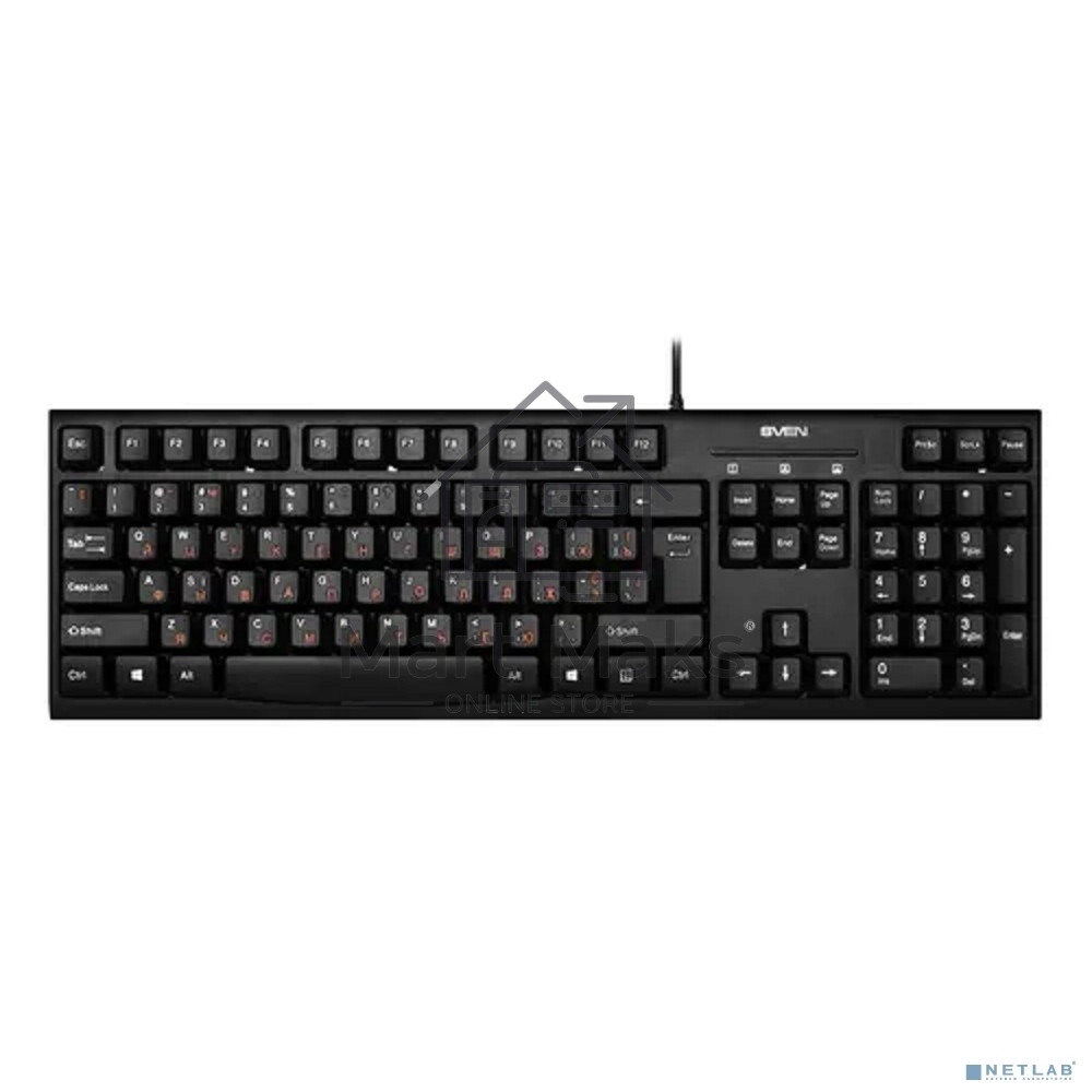 Клавиатура SVEN KB-S300 / USB / WIRED / Black