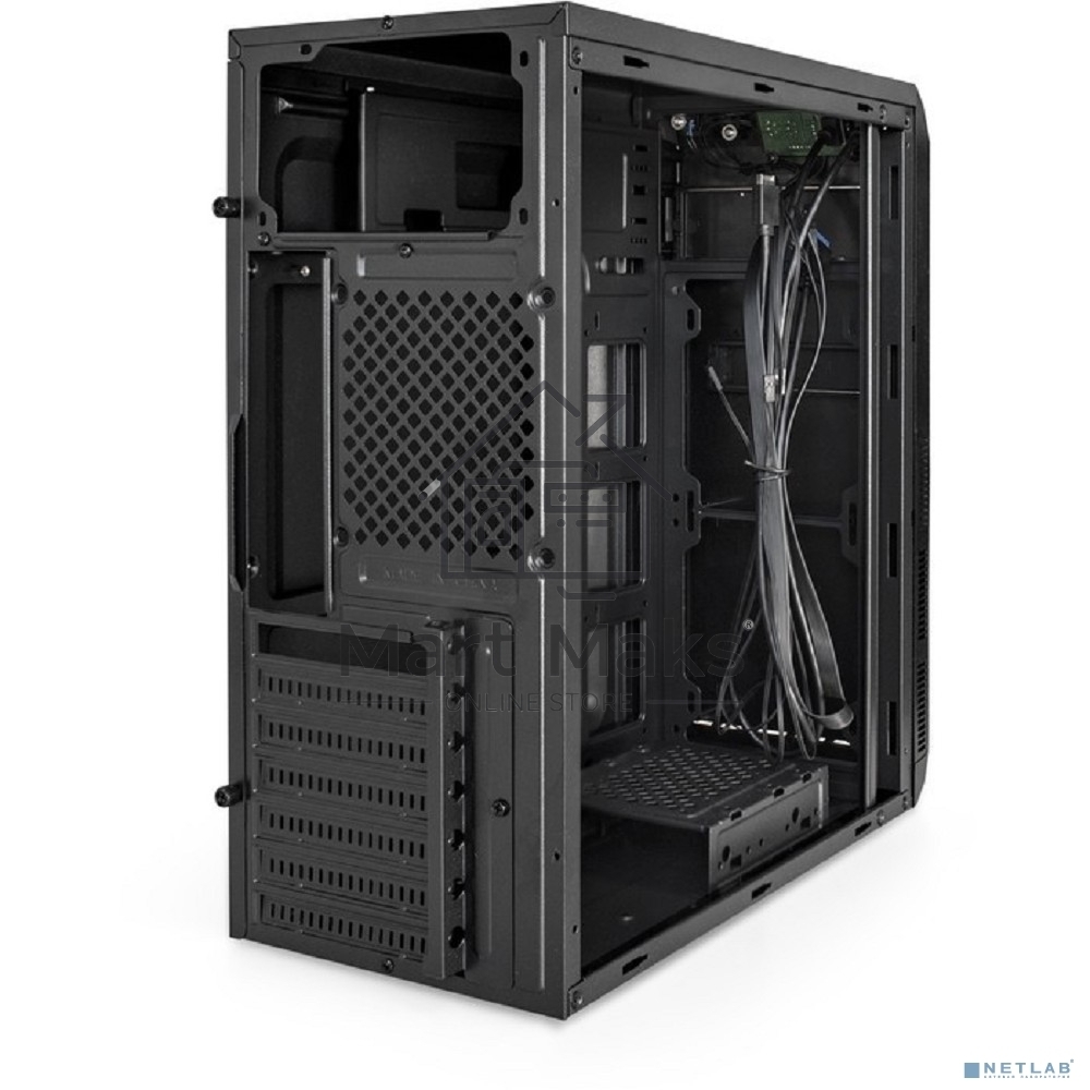 Компьютерный корпус Miditower ExeGate XP-334UC (ATX, без БП, 1*USB+1*USB3.0+1*TypeC, аудио, черный)