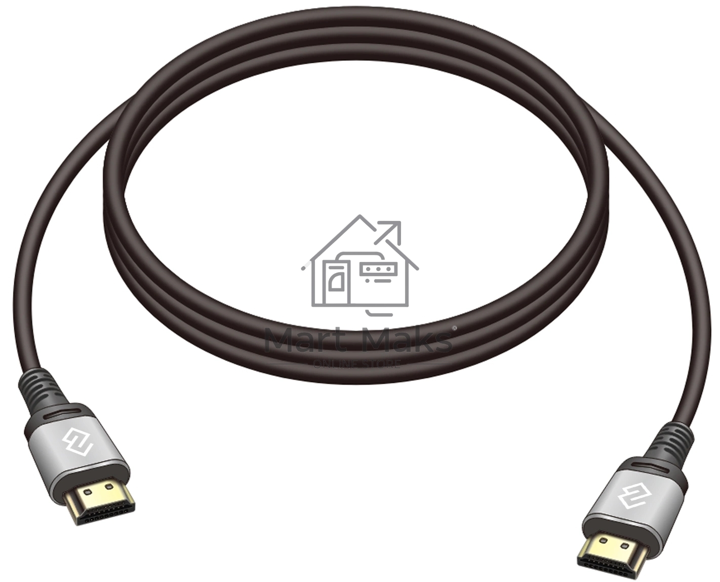 Кабель аудио-видео Digma HDMI (m)/HDMI (m) 2м. позолоч.конт. черный (D-HDMI-V2.0-2M)