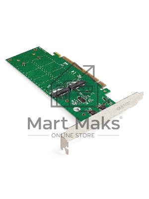 Переходник ExeGate EXE-597E4 (4 x M.2 M key -> PCI-E x16 v3.0, для установки четырех SSD M.2 2230/2242/2260/2280/22110 M key NGFF в слот PCI-E, материнская плата должна быть c функции Bifurcation PCI-E)
