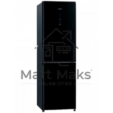 Холодильник Hitachi R-BG410PUC6X GBK черный двухкамерный 215/105л морозилка снизу, No Frost