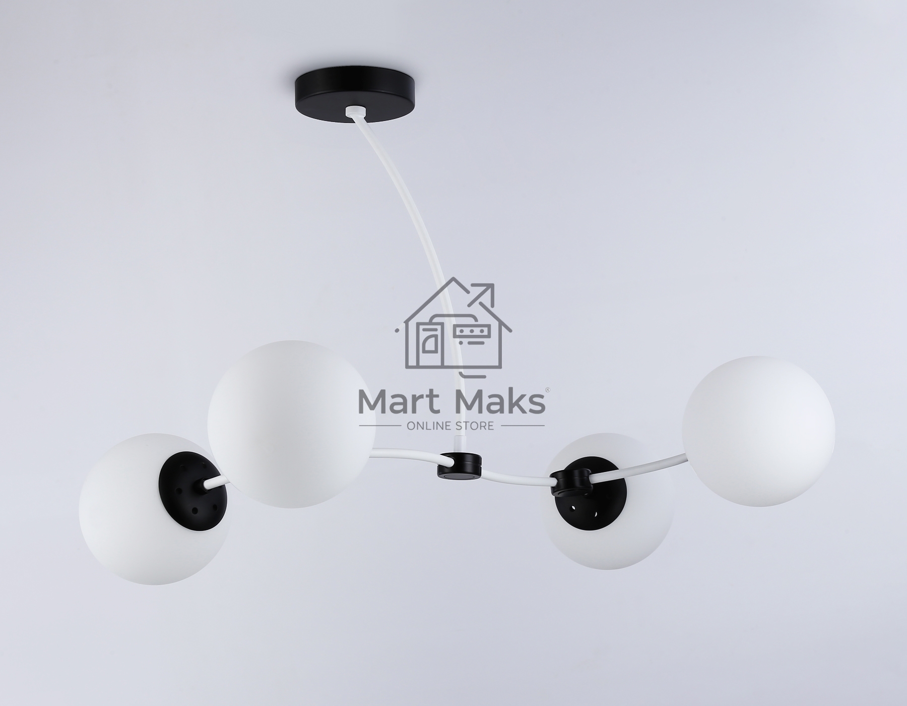 Светитльник Ambrella Light TR2542/4 WH/BK белый/черный E27/4 max 60W 700*450*450