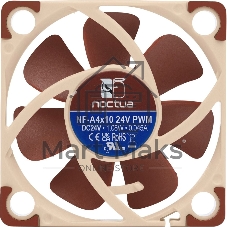 Вентилятор корпусной Noctua NF-A4x10 24V PWM, 40 мм, 5000 об/мин, 17.9 дБ, 4-pin PWM, без подсветки